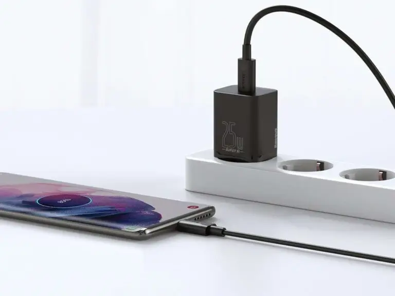 Ładowarka sieciowa Baseus USB-C PD 25W z kablem USB-C czarna - obrazek 11
