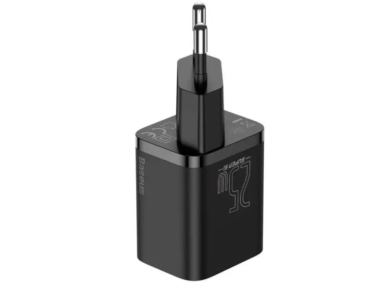 Ładowarka sieciowa Baseus USB-C PD 25W z kablem USB-C czarna - obrazek 4