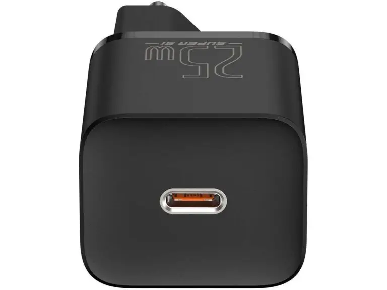 Ładowarka sieciowa Baseus USB-C PD 25W z kablem USB-C czarna - obrazek 5
