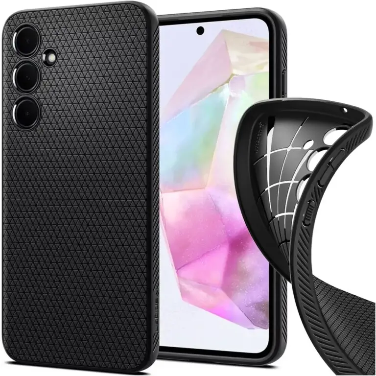 Etui Spigen Liquid Air do Samsung Galaxy A35 5G Czarny Matowy - obrazek 10