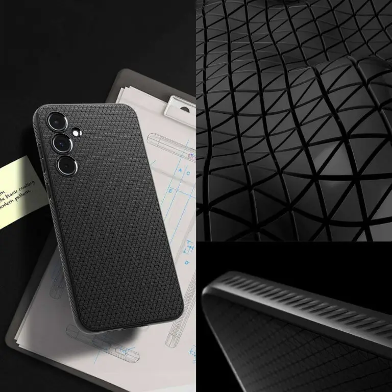 Etui Spigen Liquid Air do Samsung Galaxy A35 5G Czarny Matowy - obrazek 4