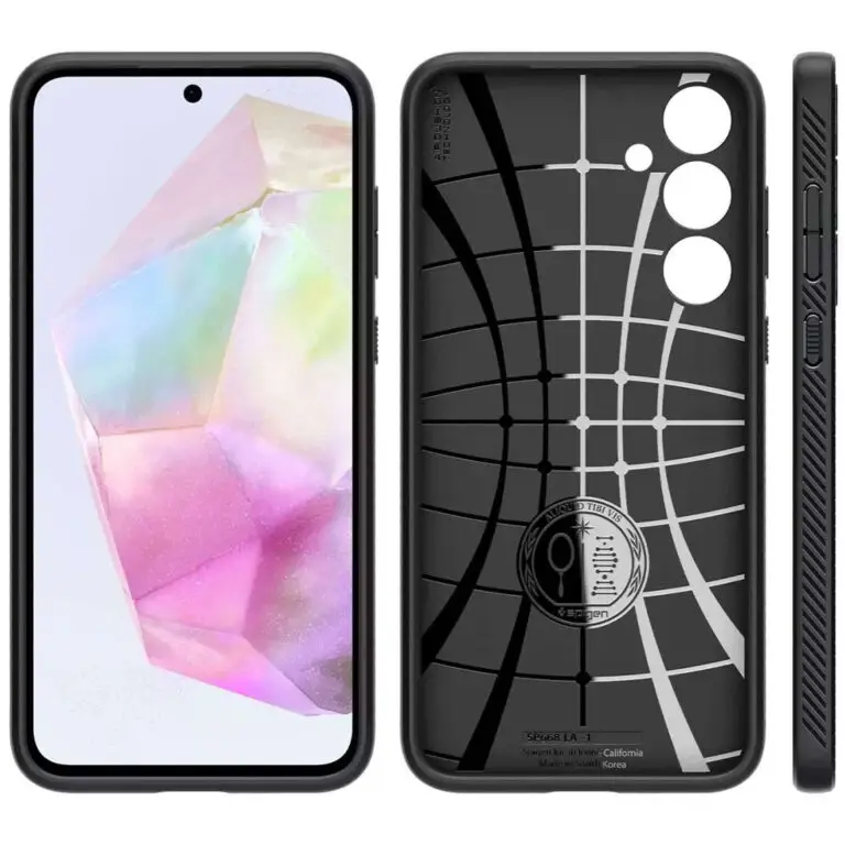 Etui Spigen Liquid Air do Samsung Galaxy A35 5G Czarny Matowy - obrazek 9