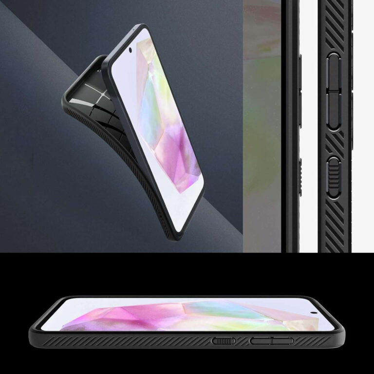 Etui Spigen Liquid Air do Samsung Galaxy A35 5G Czarny Matowy - obrazek 6