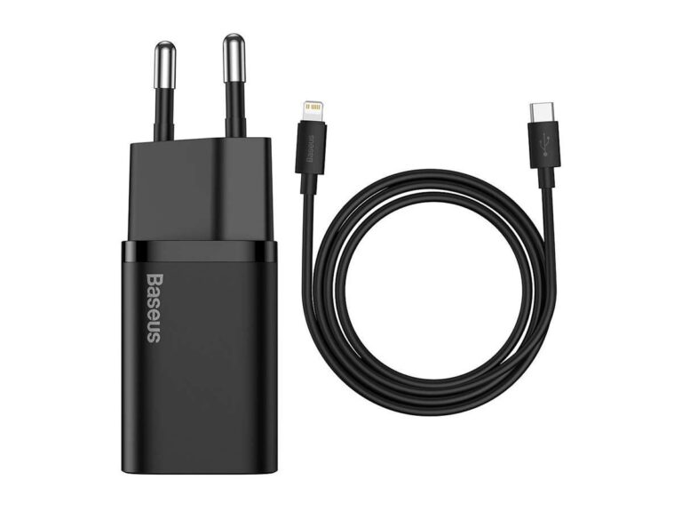 Ładowarka sieciowa Baseus USB-C PD 20W + Kabel USB-C do Lightning 1m - obrazek 10