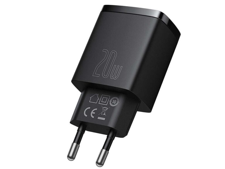 Ładowarka Baseus USB PD QC 3.0 20W (czarna) - obrazek 2