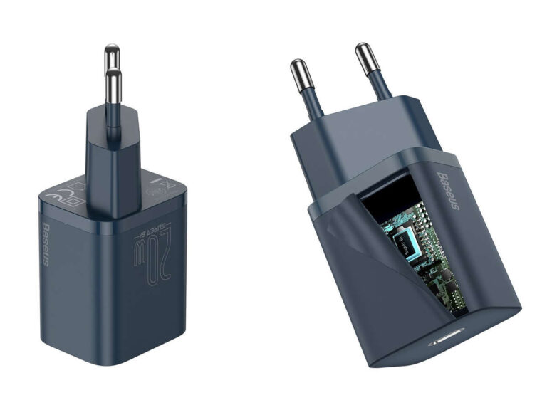 Ładowarka sieciowa Baseus PD 20W + kabel USB-C do Lightning – Niebieska - obrazek 4