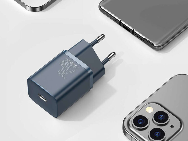 Ładowarka sieciowa Baseus PD 20W + kabel USB-C do Lightning – Niebieska - obrazek 9