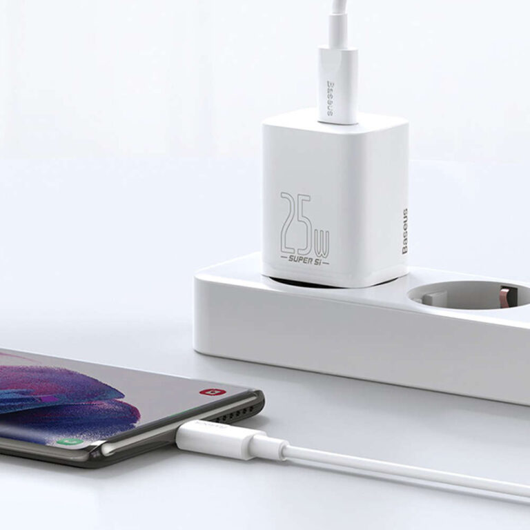 Ładowarka Baseus Super Si USB-C PD 25W biała - obrazek 10