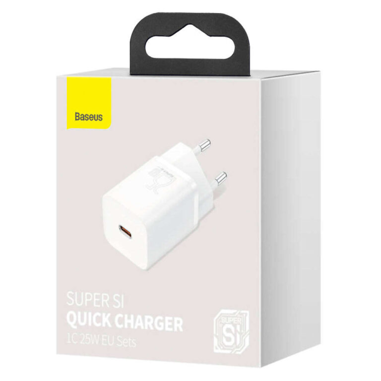 Ładowarka Baseus Super Si USB-C PD 25W biała - obrazek 7