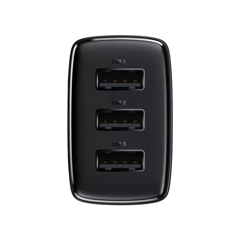Ładowarka sieciowa Baseus Compact 3x USB Type-A 17W – Czarna - obrazek 3