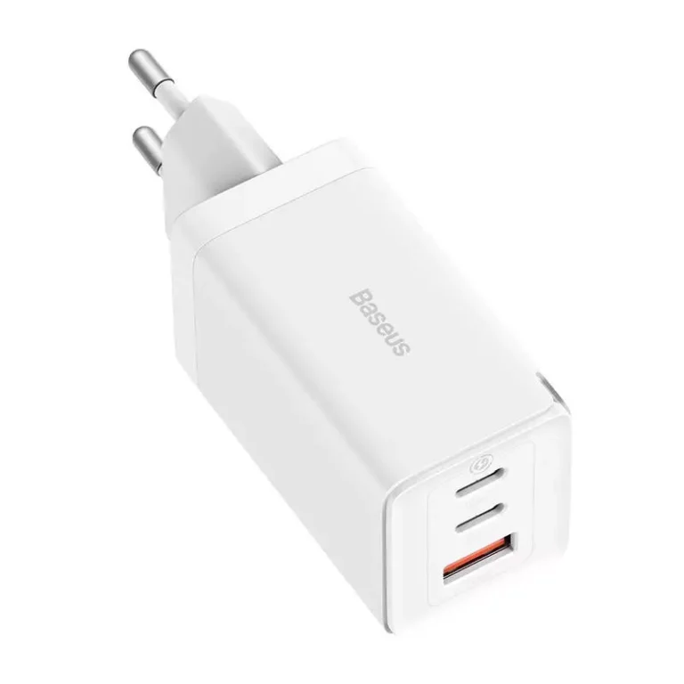 Ładowarka Baseus GaN5 Pro 2xUSB-C + USB 65W biała - obrazek 3