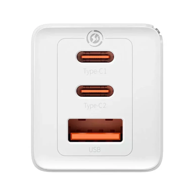 Ładowarka Baseus GaN5 Pro 2xUSB-C + USB 65W biała - obrazek 5