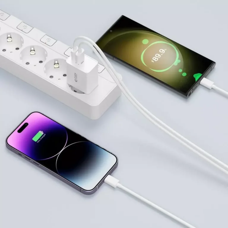 Ładowarka sieciowa Tech-Protect C35W 2-Port USB-C PD35W – Biała - obrazek 3