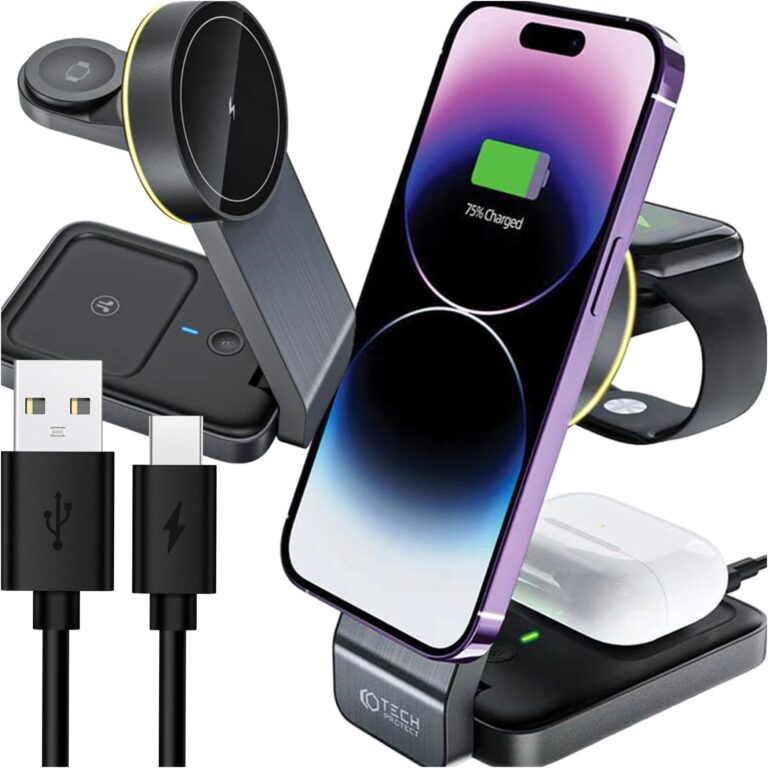 Ładowarka Indukcyjna Qi 3w1 MagSafe 15W – Czarna - obrazek 14