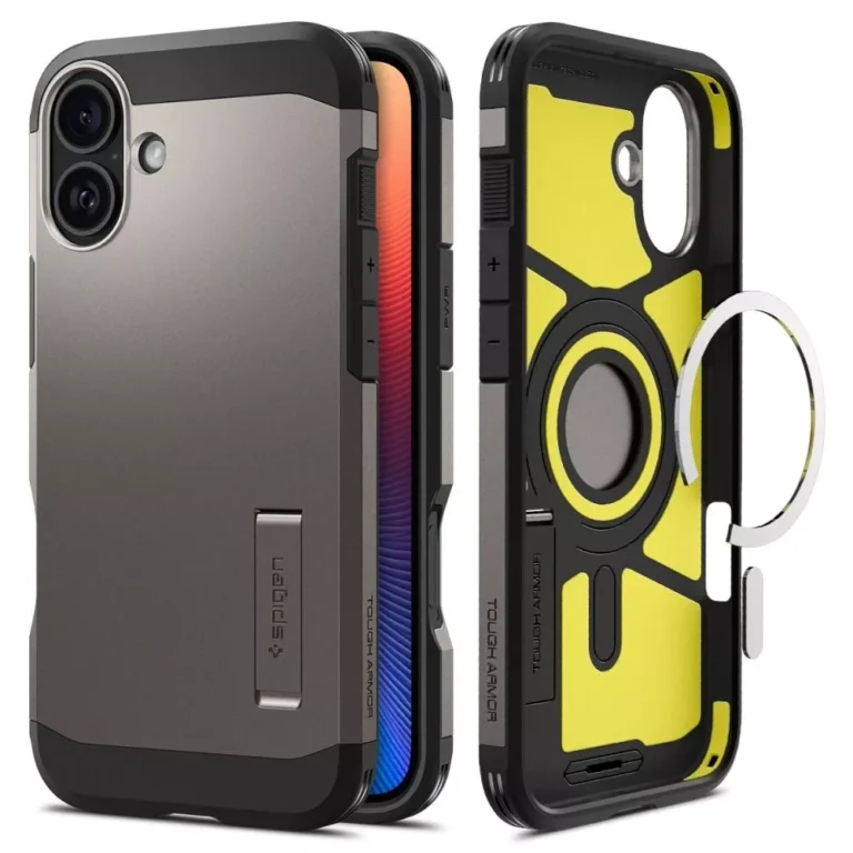 Etui Spigen Tough Armor MagSafe do iPhone 16 GunMetal - obrazek 7