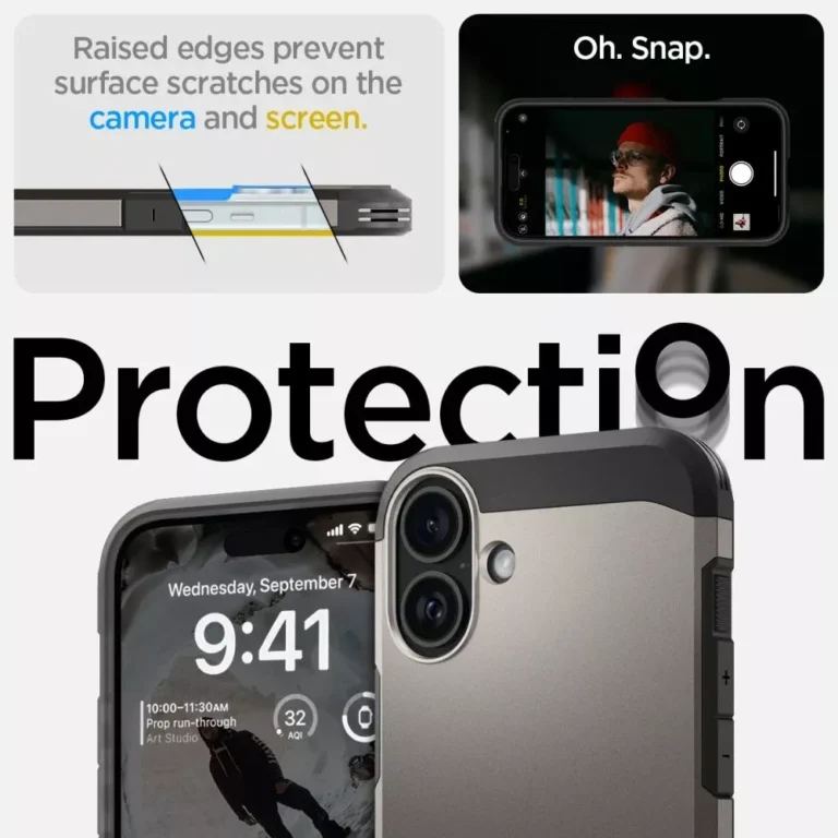 Etui Spigen Tough Armor MagSafe do iPhone 16 GunMetal - obrazek 12