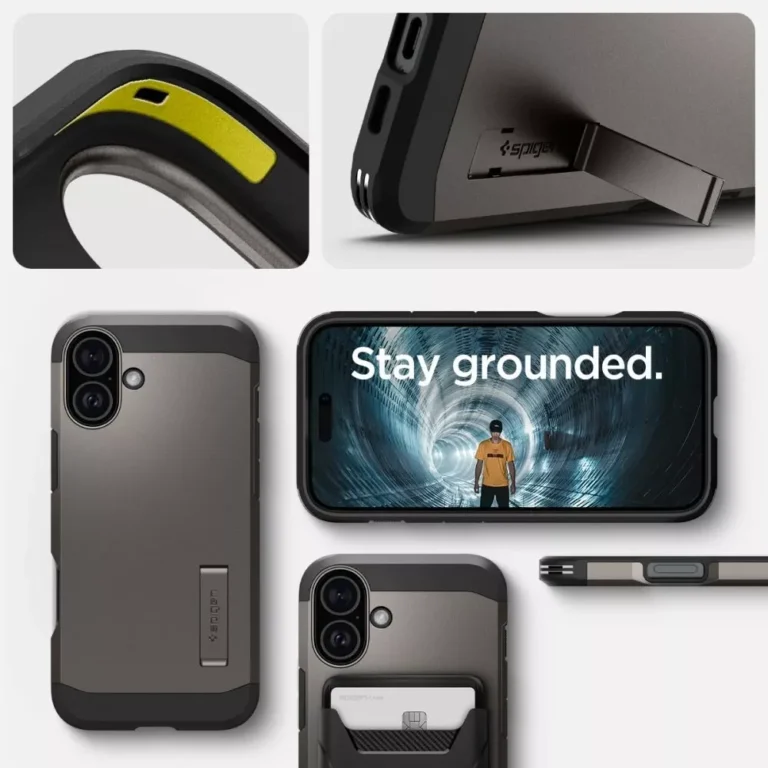 Etui Spigen Tough Armor MagSafe do iPhone 16 GunMetal - obrazek 15