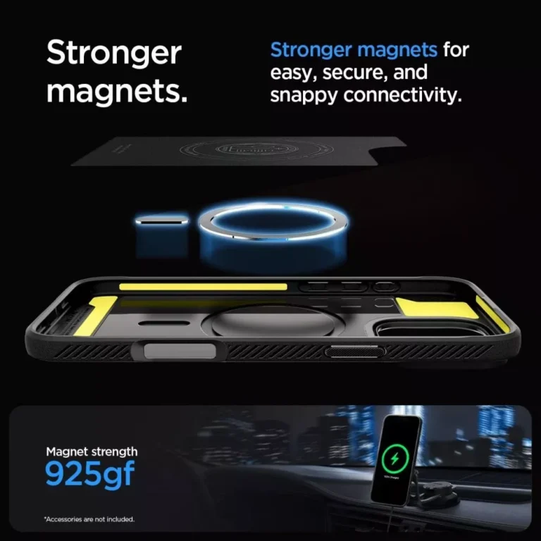 Etui Spigen Rugged Armor MagSafe do iPhone 16 Pro Max Matowe Czarne - obrazek 10
