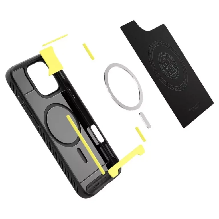 Etui Spigen Rugged Armor MagSafe do iPhone 16 Pro Max Matowe Czarne - obrazek 6