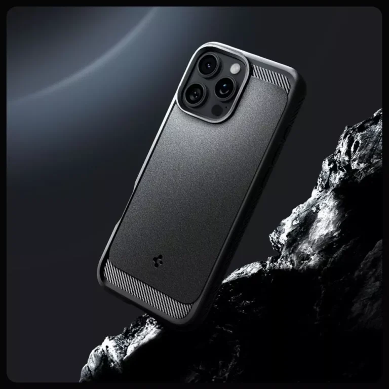 Etui Spigen Rugged Armor MagSafe do iPhone 16 Pro Max Matowe Czarne - obrazek 8