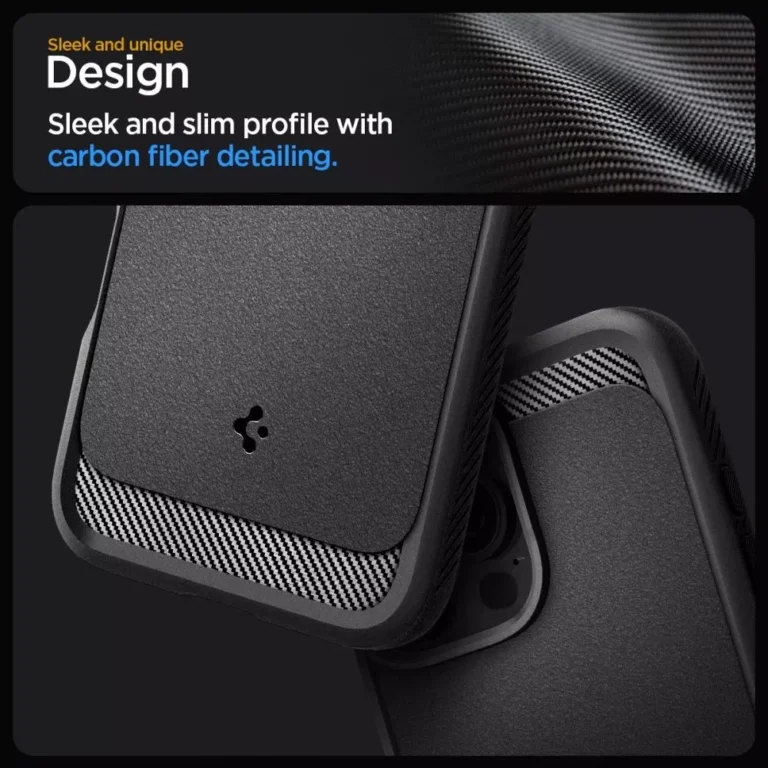 Etui Spigen Rugged Armor MagSafe do iPhone 16 Pro Max Matowe Czarne - obrazek 9