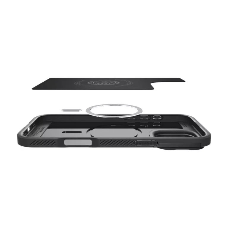 Etui Spigen Optik Armor MagSafe do iPhone 16 Pro Max Czarne - obrazek 6