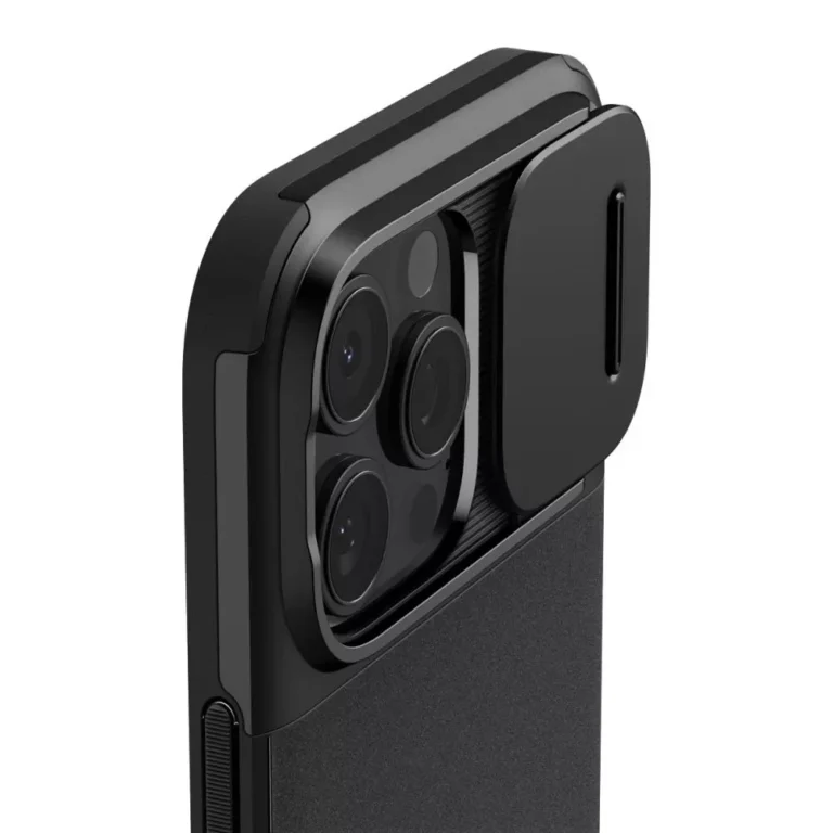 Etui Spigen Optik Armor MagSafe do iPhone 16 Pro Max Czarne - obrazek 7