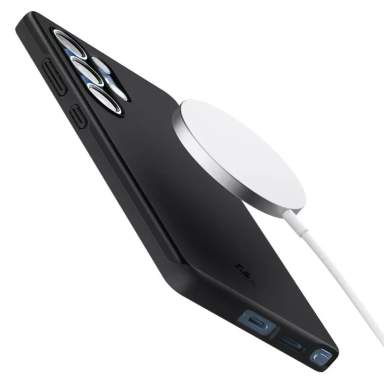 Etui Spigen Thin Fit MagSafe do Samsung Galaxy S25 Ultra - Czarne - obrazek 10