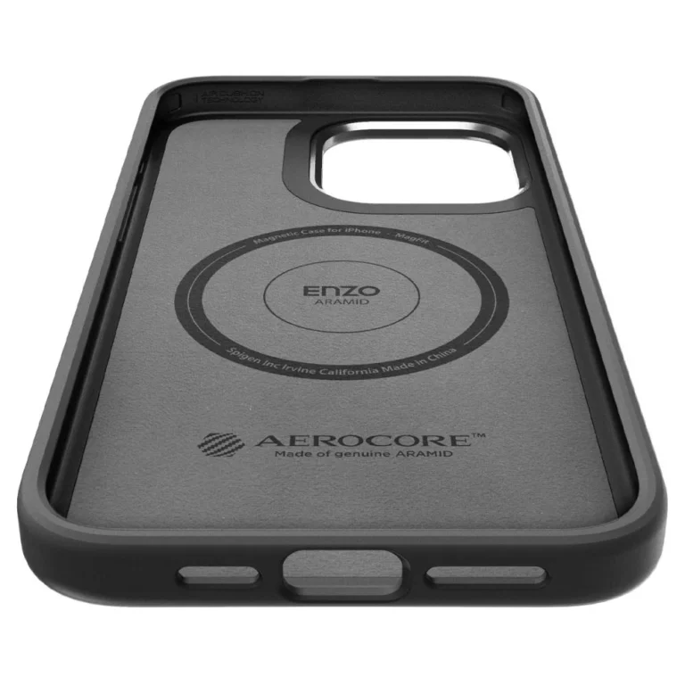 Etui Spigen Enzo Aramid do iPhone 15 Pro Max czarny - obrazek 14