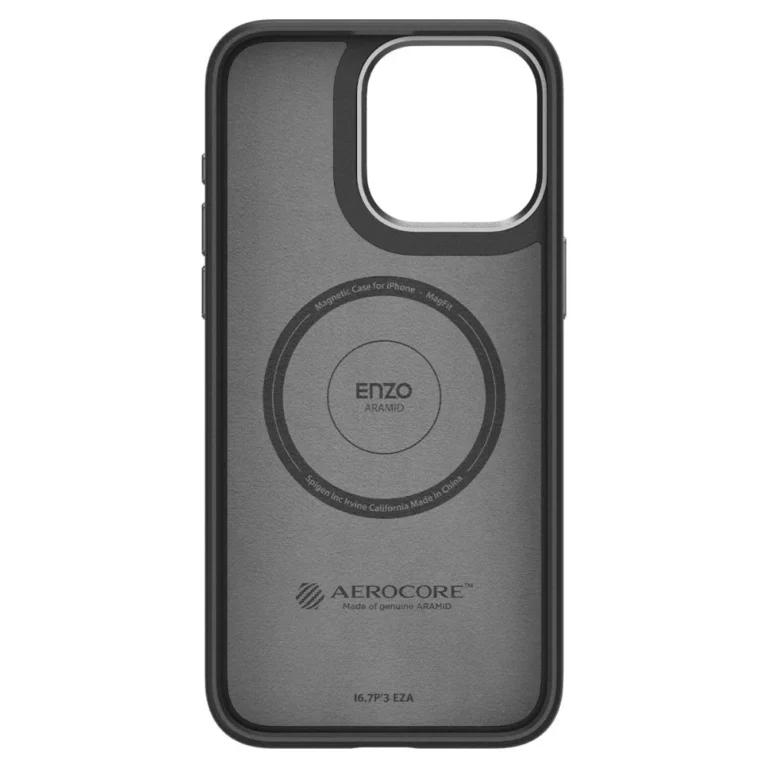 Etui Spigen Enzo Aramid do iPhone 15 Pro Max czarny - obrazek 4