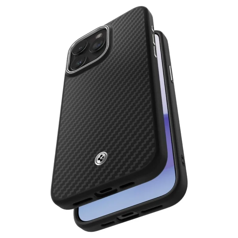 Etui Spigen Enzo Aramid do iPhone 15 Pro Max czarny - obrazek 9