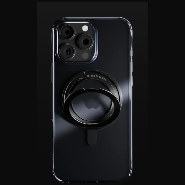 Etui UNIQ Swivix 360 Rotating Kickstand do iPhone 16 Pro Max Czarny - obrazek 3