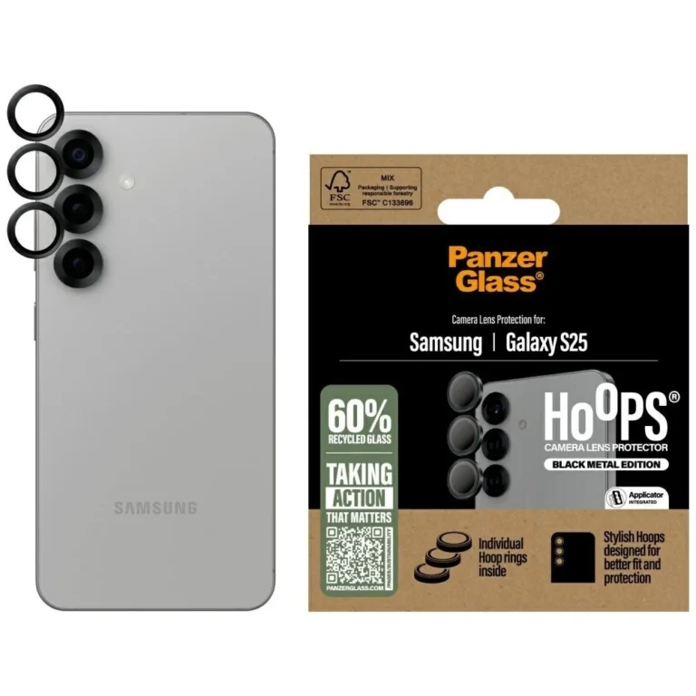 PanzerGlass Hoops Camera Lens Protector do Samsung Galaxy S25 Black - Czarny - obrazek 3