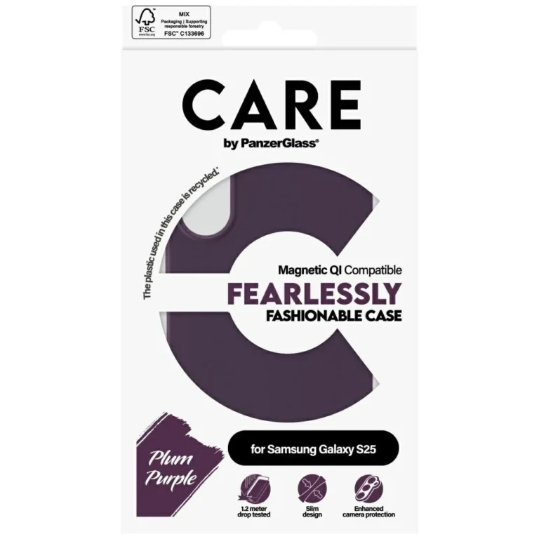 Etui CARE Samsung Galaxy S25 by PanzerGlass Magnetic Fioletowy - obrazek 2