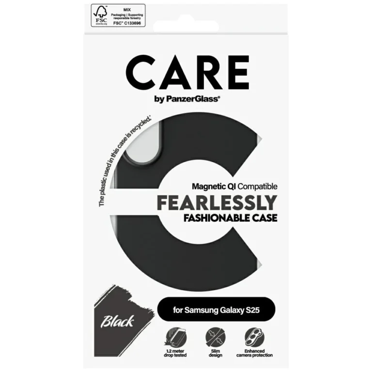 Etui CARE Samsung Galaxy S25 by PanzerGlass Czarny - obrazek 4