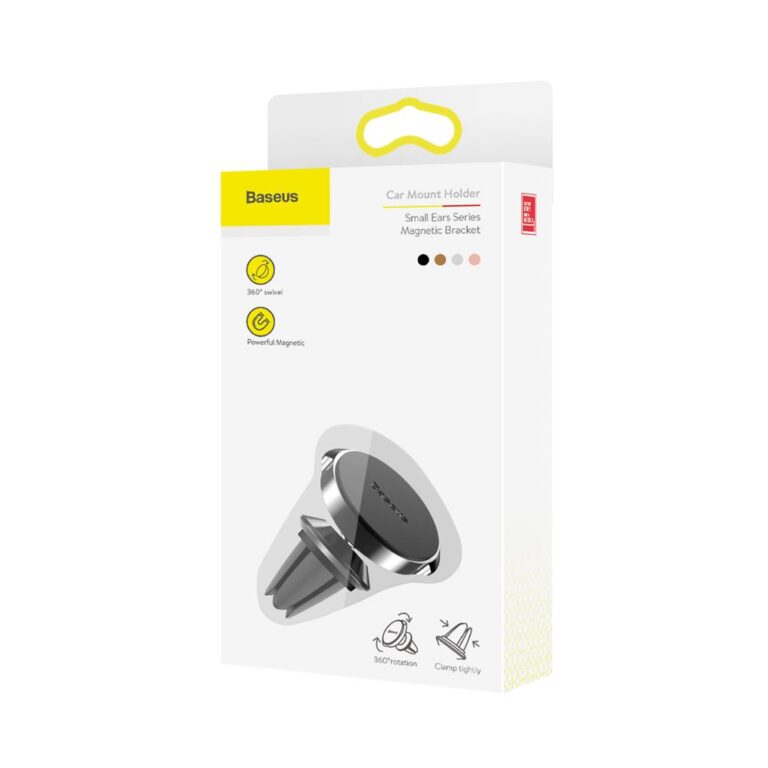 Baseus uchwyt samochodowy Small Ears magnetyczny czarny - obrazek 6