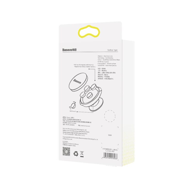 Baseus uchwyt magnetyczny Small Ears czarny - obrazek 7