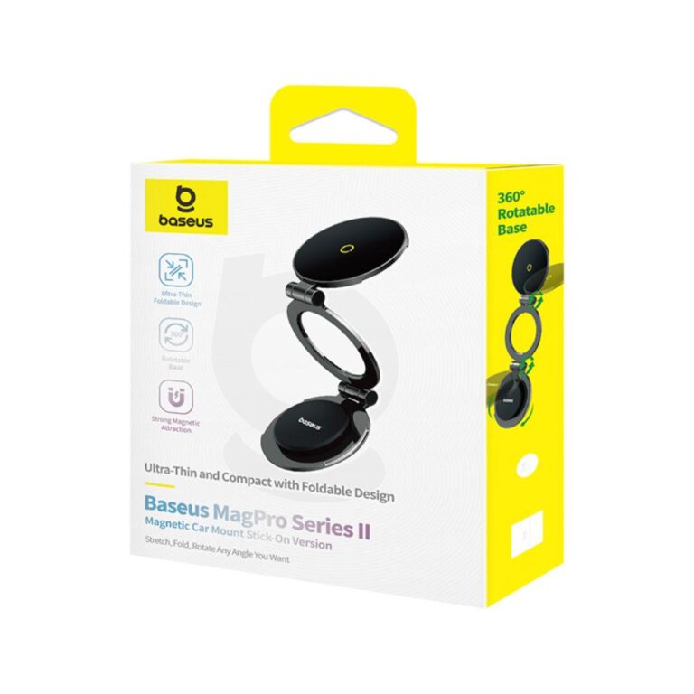 Baseus Uchwyt Samochodowy MagPro Series II Magnetic Car Mount Stick-on Version czarny - obrazek 5