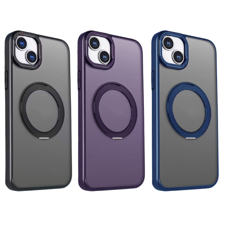 Nakładka Mag Ring Rotating iPhone 13 Fioletowy - obrazek 3