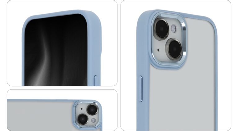 Nakładka Satin Elegant Matt iPhone 13 Niebieski - obrazek 3