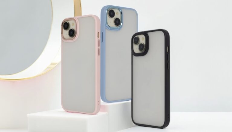 Nakładka Satin Elegant Matt iPhone 13 Niebieski - obrazek 4