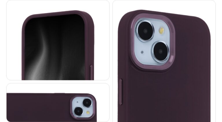 Nakładka Satin Elegant do iPhone 13 bordowy - obrazek 3