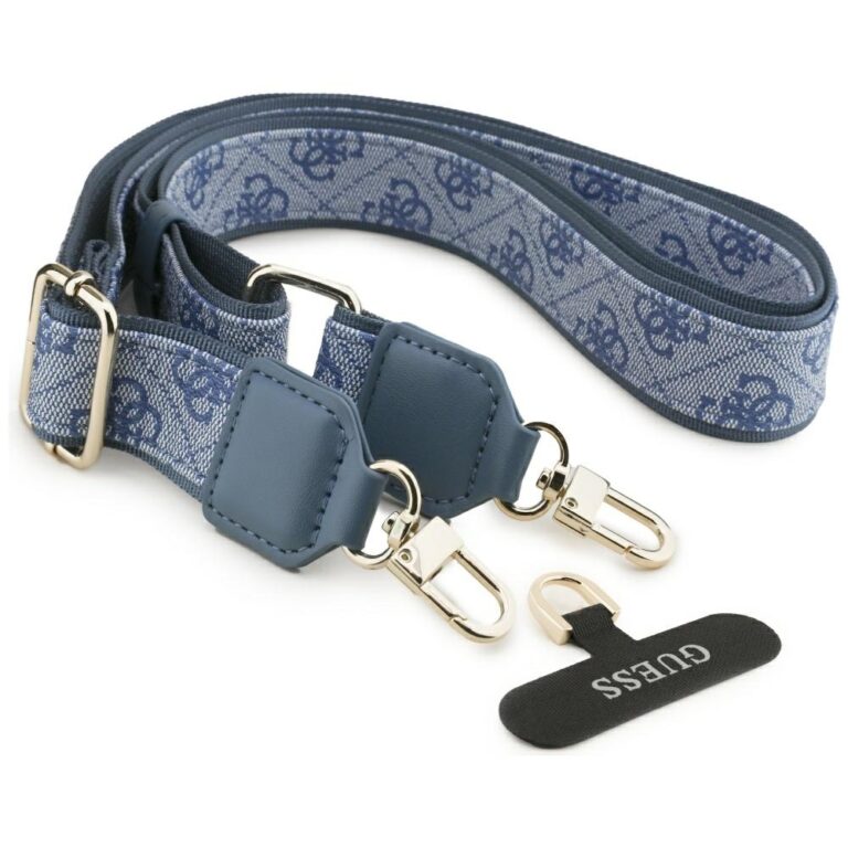 Guess nakładka 4G Strass Logo & Big Strap Metal Buttons MagSafe do iPhone 17 niebieska - obrazek 8