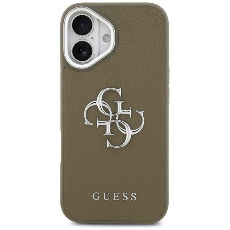 Nakładka Guess Grained Big 4G Classic Logo do iPhone 17 brązowy - obrazek 3
