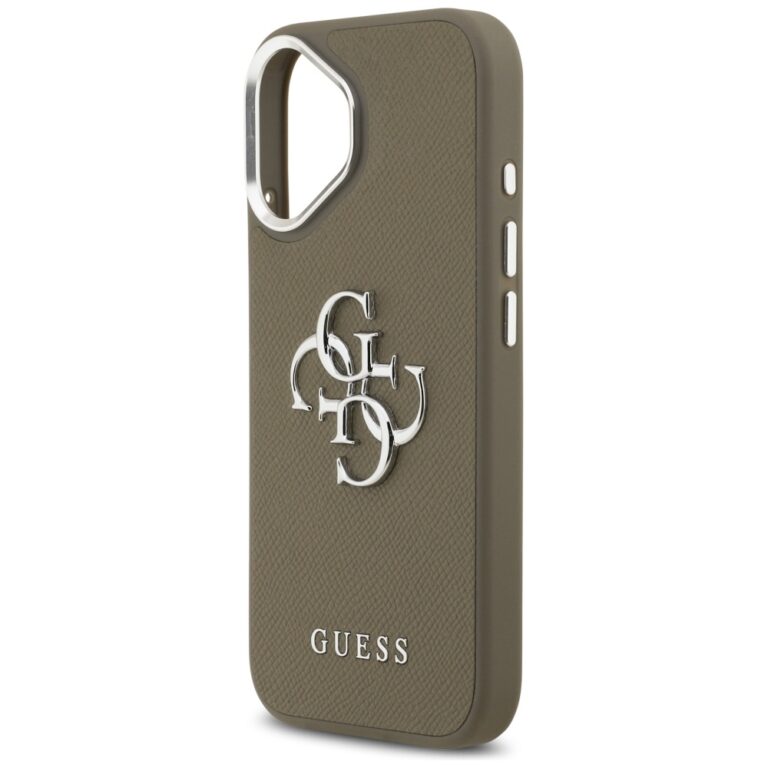 Nakładka Guess Grained Big 4G Classic Logo do iPhone 17 brązowy - obrazek 6