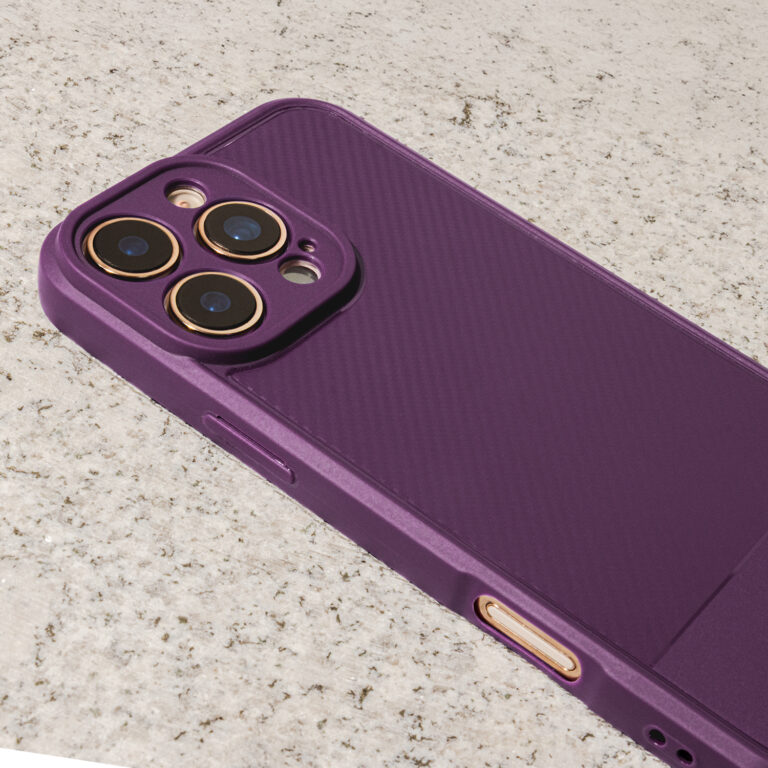 Nakładka Simple Carbon iPhone 13 6,1 Fioletowy - obrazek 5