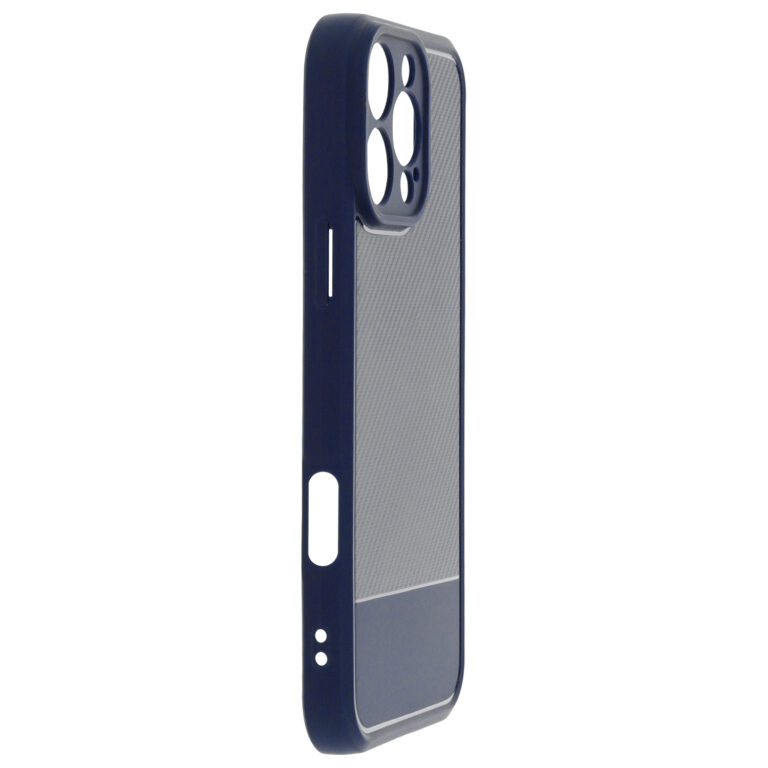 Nakładka Simple Carbon iPhone 13 Niebieski - obrazek 3