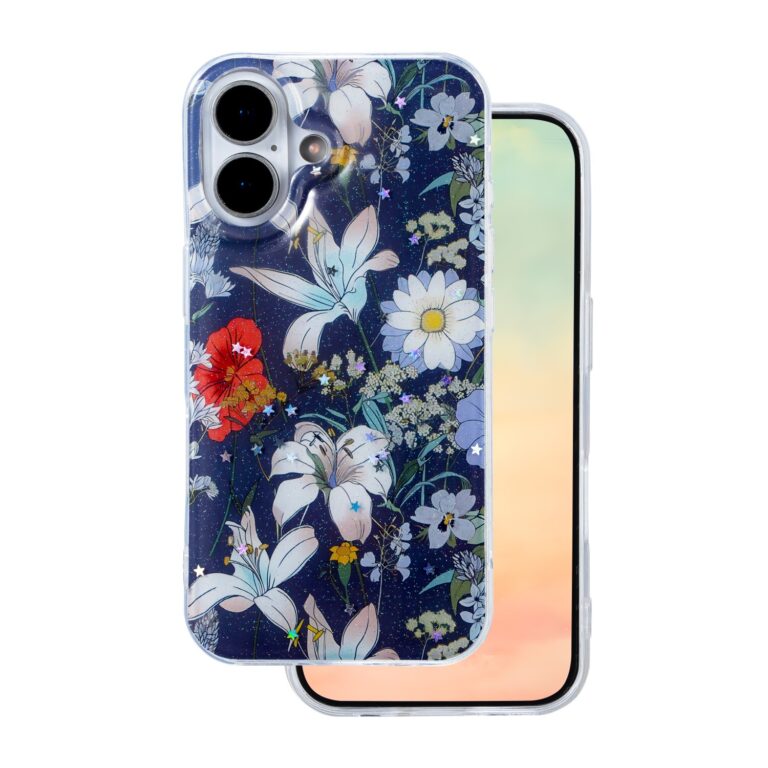 Nakładka Glow Glam do iPhone 17 niebieska